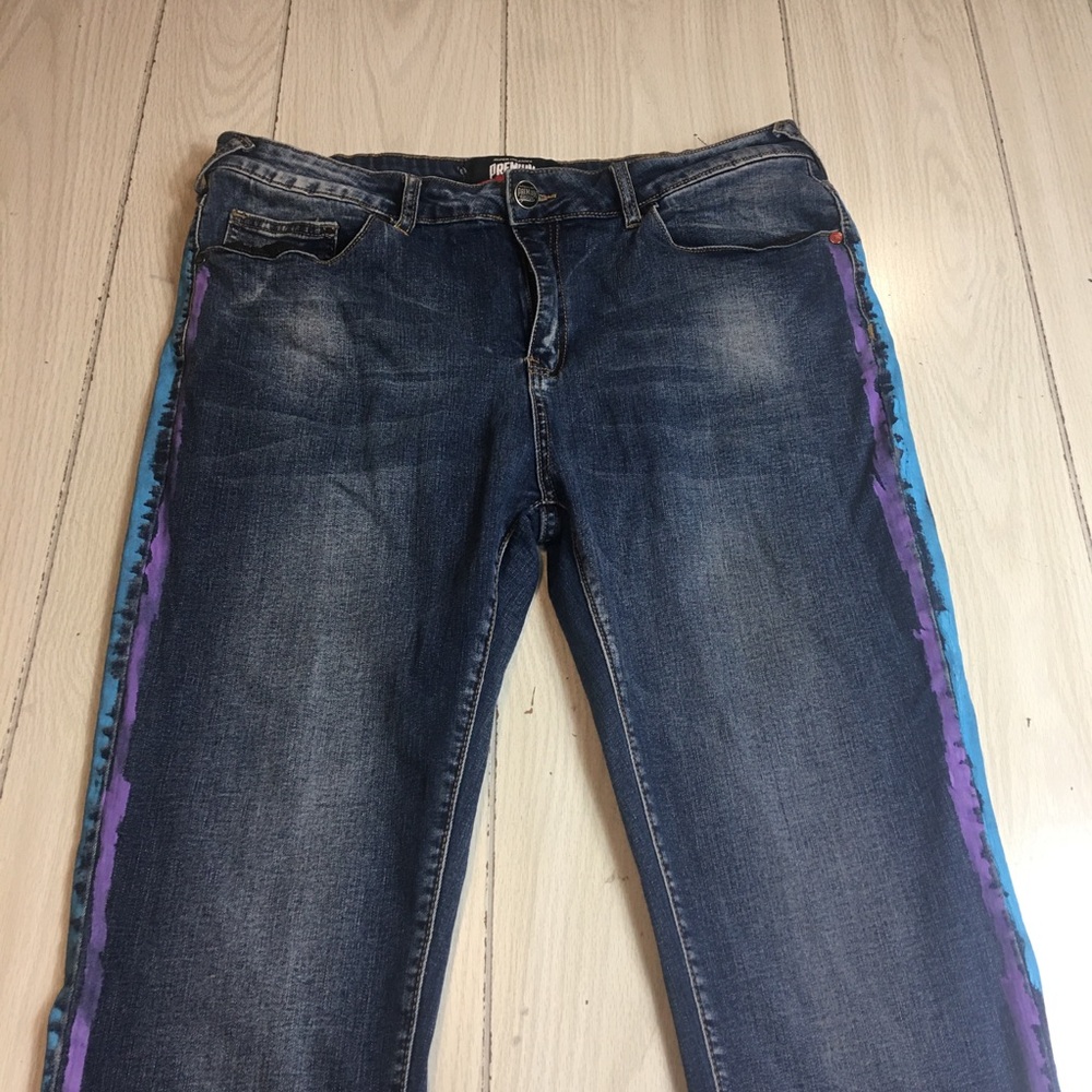 Premium Garage Brand Mens Riding Jeans 38x33 Denim  Blue